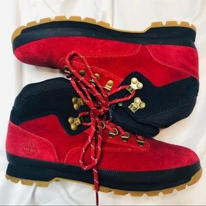 10 Deep TIMBERLAND Euro hiker size 10.5 Red 2014